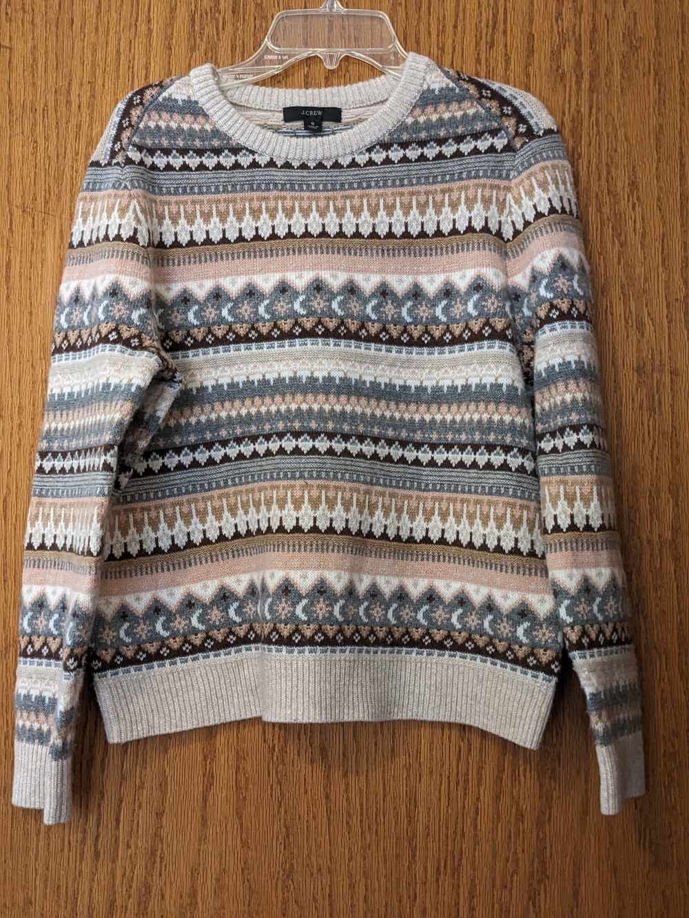 J. Crew Fair Isle Cropped Crew Neck Sweater